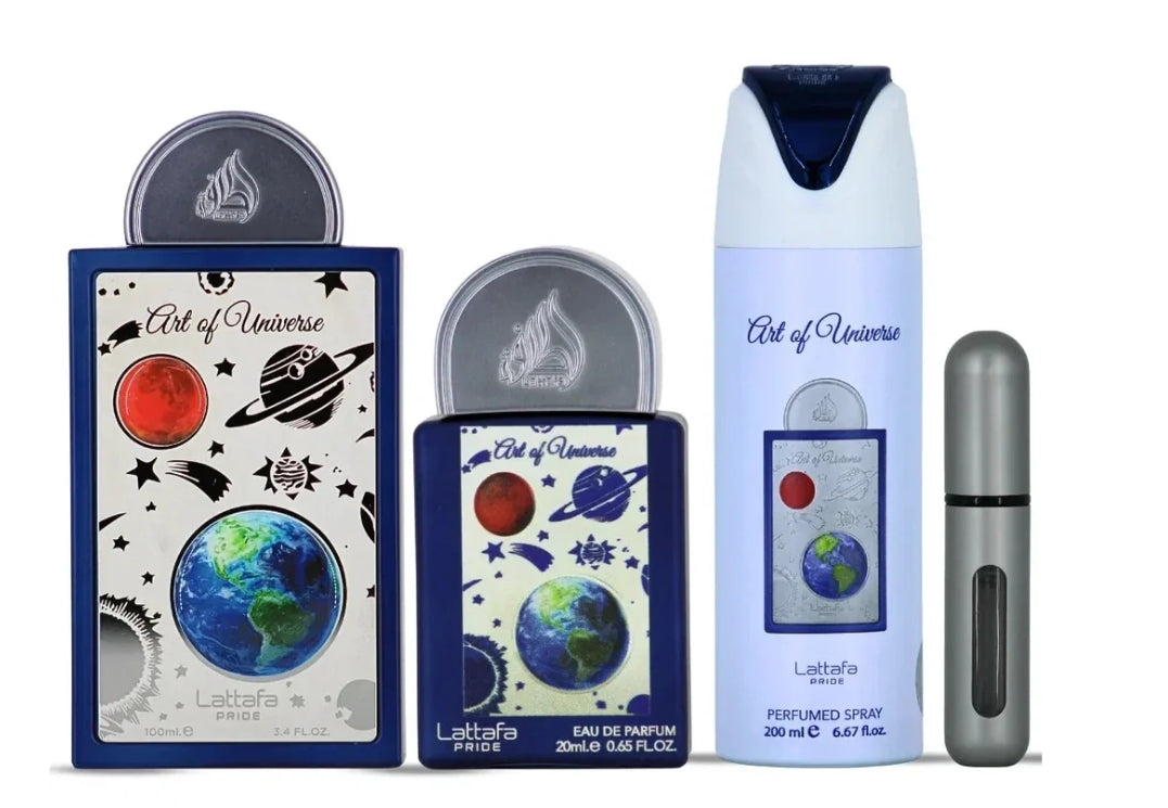 Lattafa Pride Art of Universe Gift Set – EDP 100 ml + 20 ml + Deodorant 200 ml