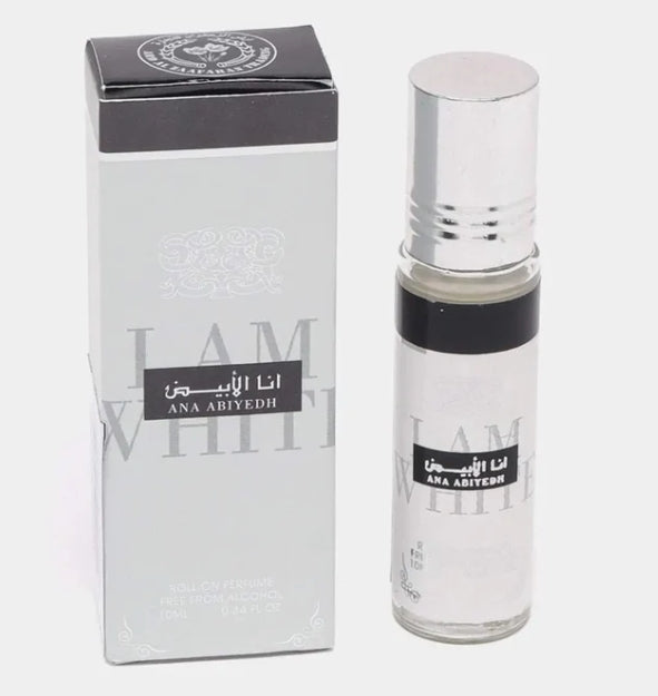 Ard Al Zaafaran Ana Abiyedh Perfume Oil Roll On 10ml